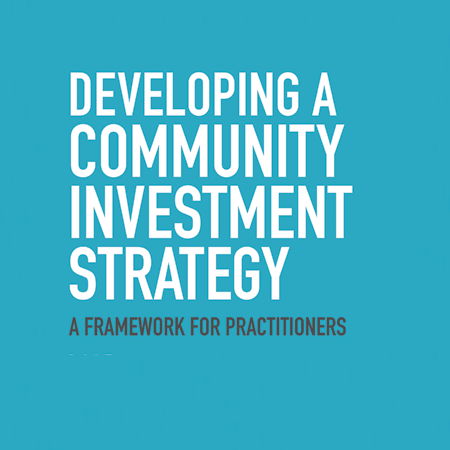 Developing a community investment strategy