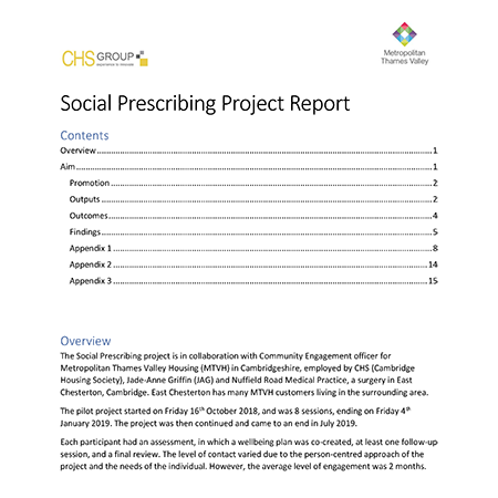 Social Prescribing Project Report