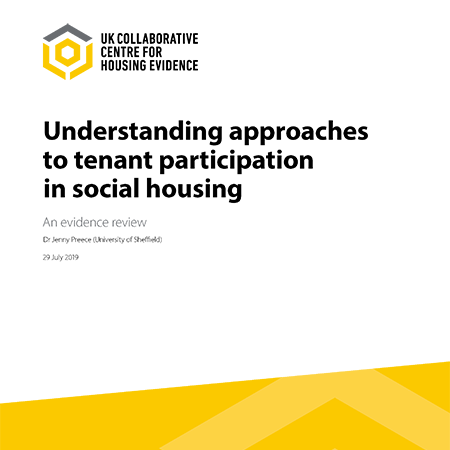 Understanding approaches to tenant participation in social housing